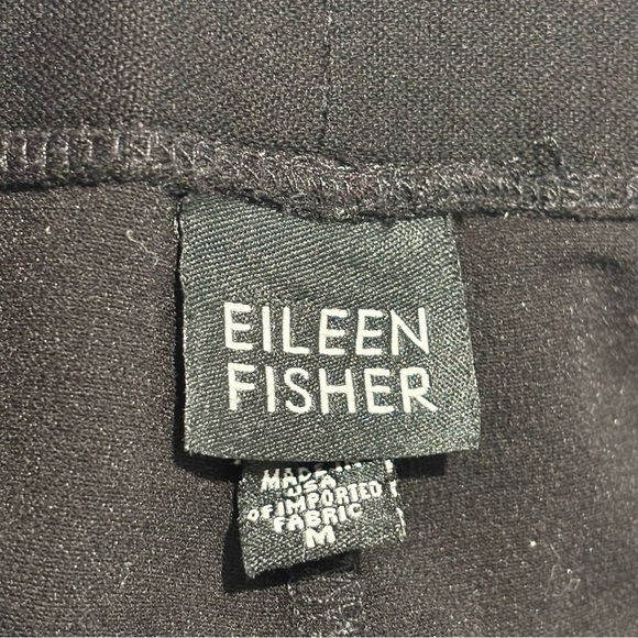 EILEEN FISHER Sz Sz M Pull On Crepe Lantetn Style Pants Flowy Drapy Slinky - Picture 6 of 7